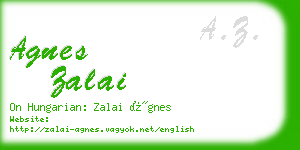 agnes zalai business card